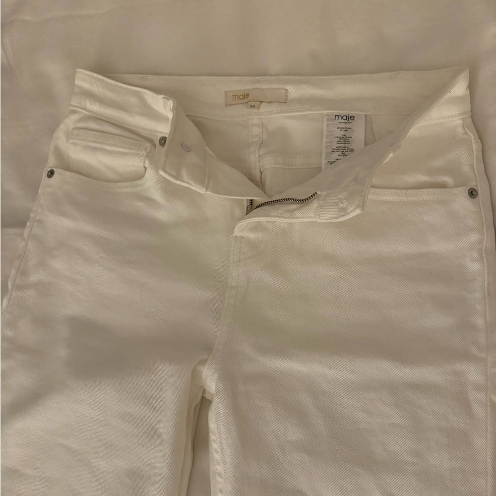 Maje White Jeans Worn Once View 4
